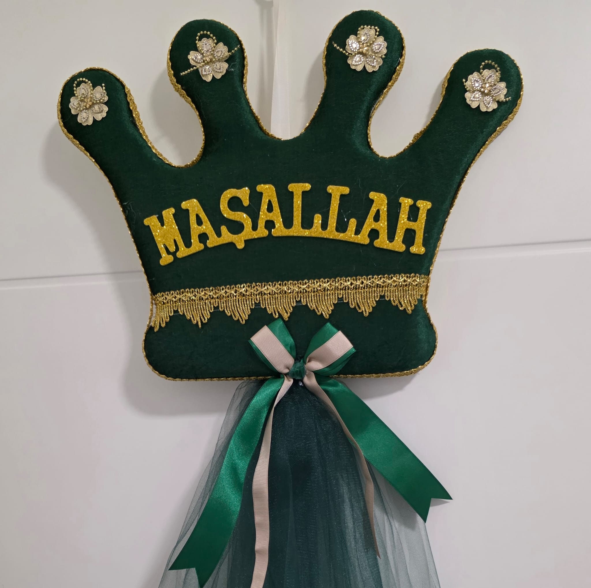 Maşallah Türdeko Krone Grün/Gold