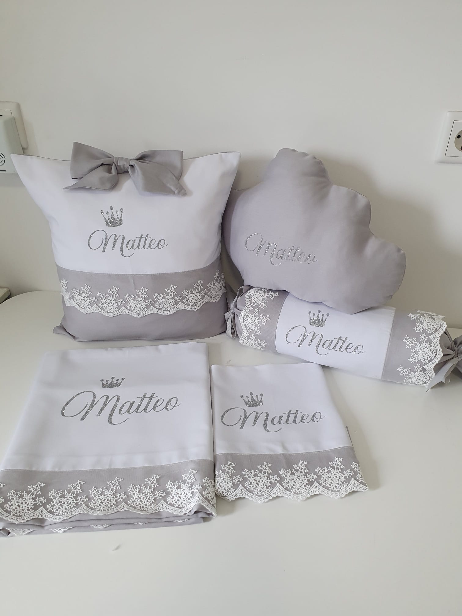 Baby/Kind Bettwäsche | Grau