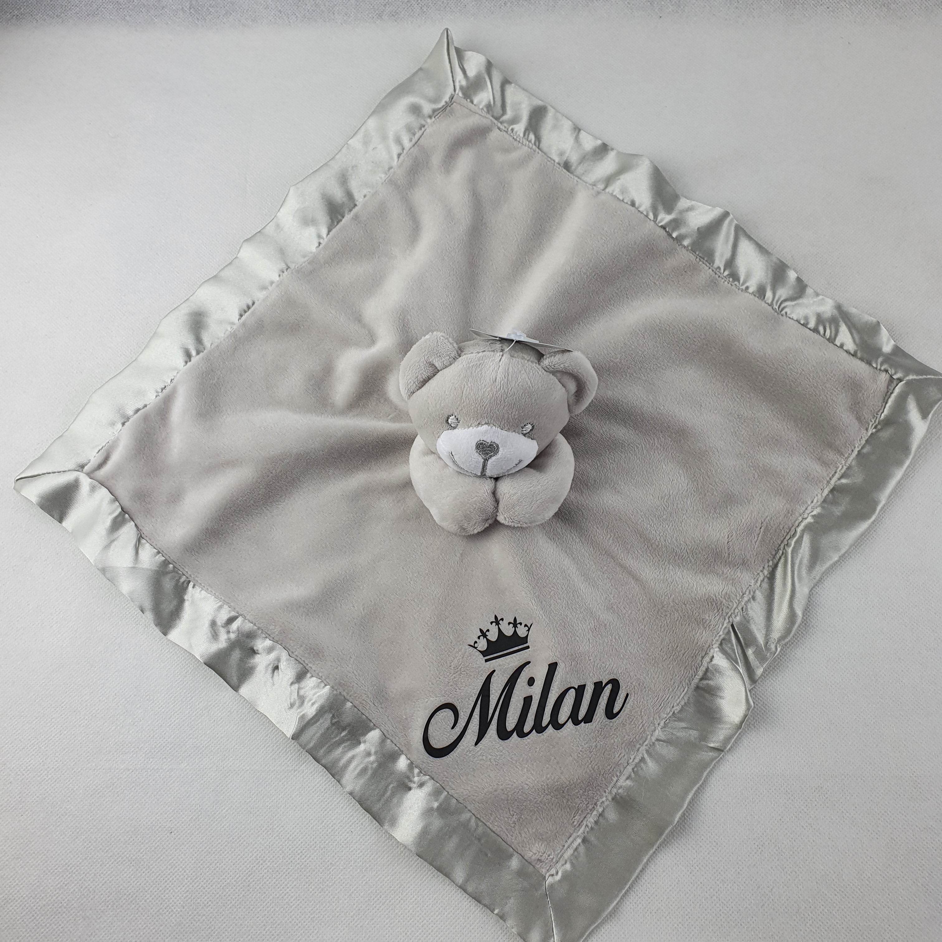 Personalisierte Schmuseteddy´s | Grau - Minas Baby Paradies