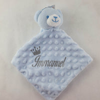 Personalisierte Schmuseteddy | Blau - Minas Baby Paradies