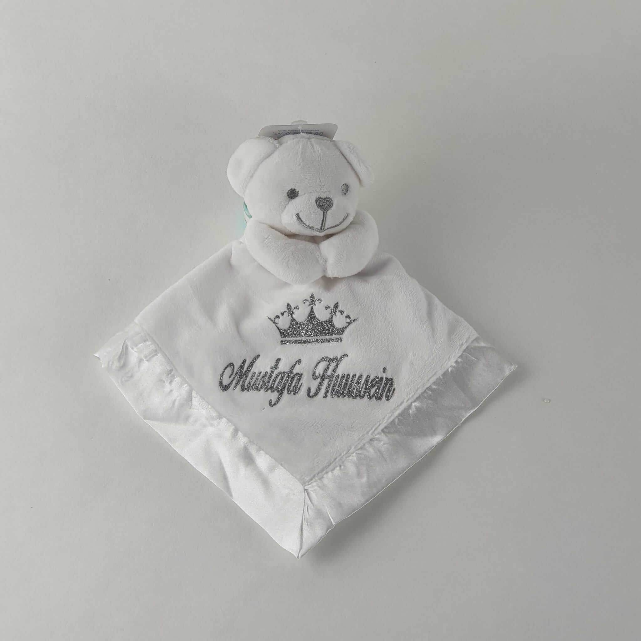 Personalisierte Schmuseteddy´s | Weiß - Minas Baby Paradies