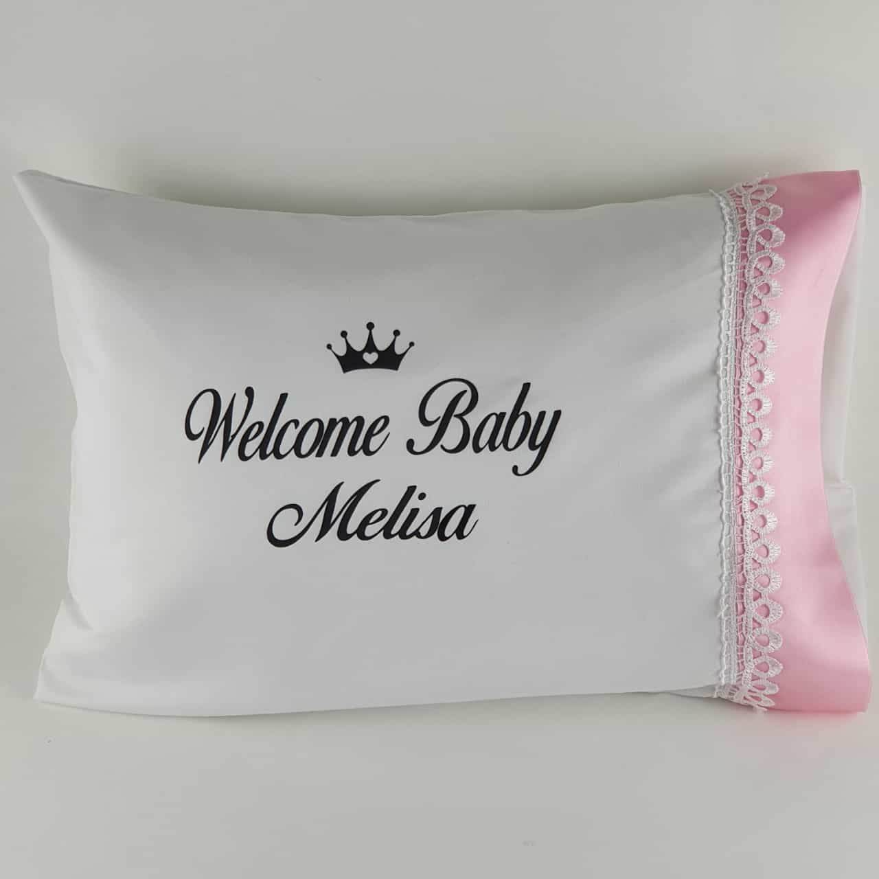 Personalisierte Baby Kissen | Rosa - Minas Baby Paradies