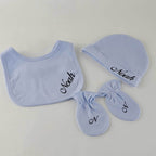 Personalisierte Strampler Set (5-Teilig) | Blau - Minas Baby Paradies
