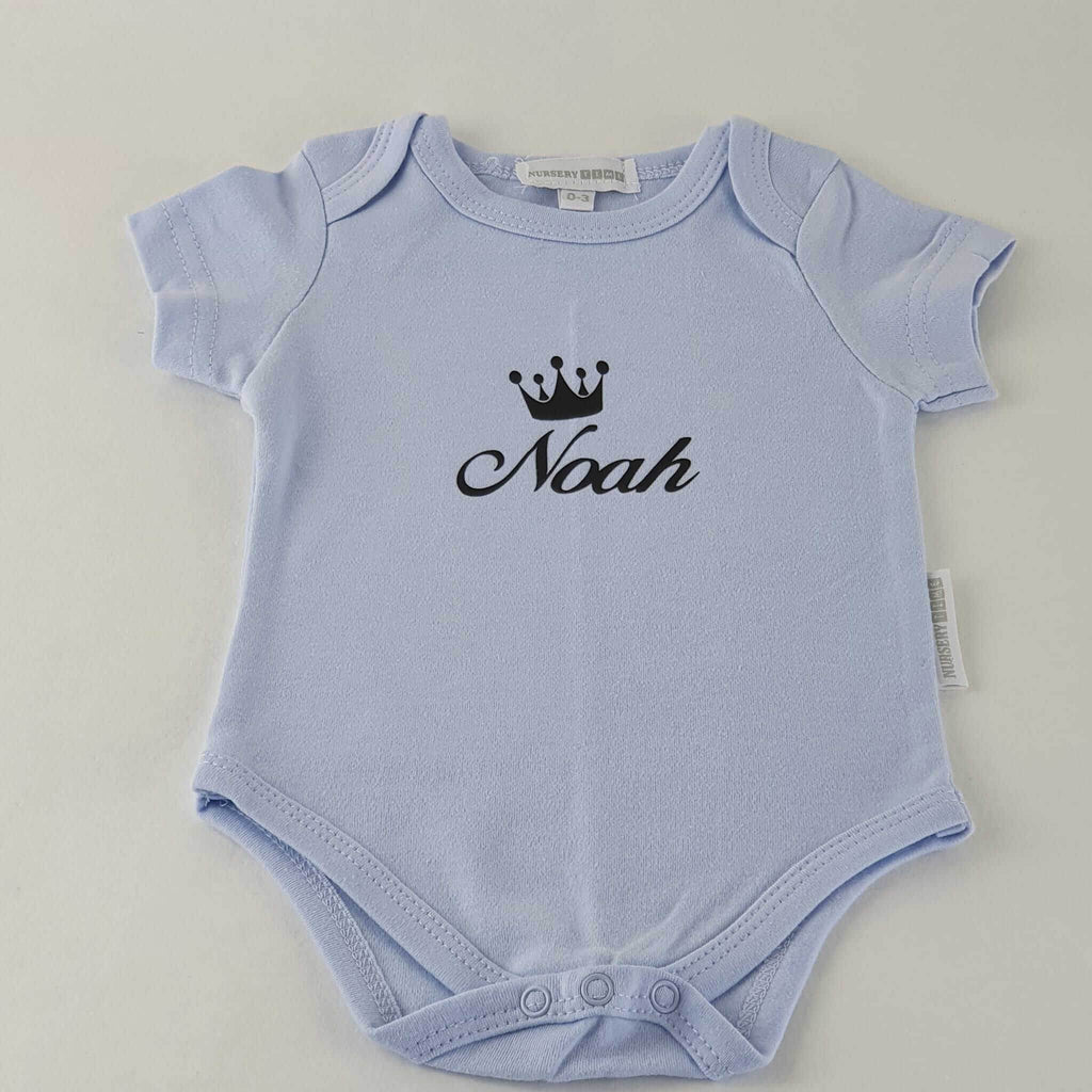 Personalisierte Strampler Set (5-Teilig) | Blau - Minas Baby Paradies