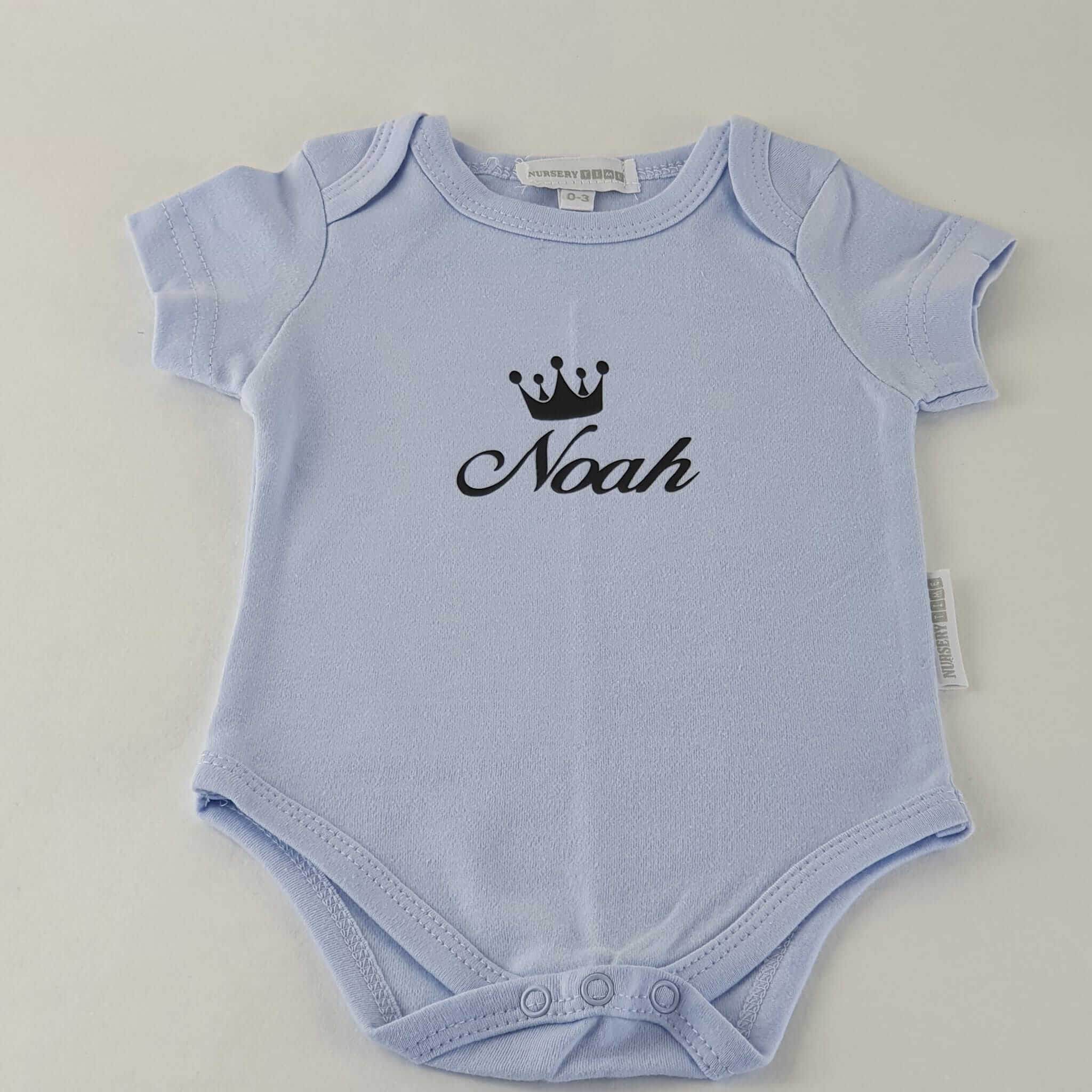 Personalisierte Strampler Set (5-Teilig) | Blau - Minas Baby Paradies