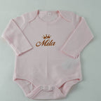 Personalisierte Body´s in verschiedenen Größen | Rosa - Minas Baby Paradies