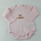 Personalisierte Body´s in verschiedenen Größen | Rosa - Minas Baby Paradies