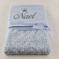 Personalisierte Babydecke Flauschig | Blau - Minas Baby Paradies