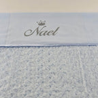 Personalisierte Babydecke Flauschig | Blau - Minas Baby Paradies