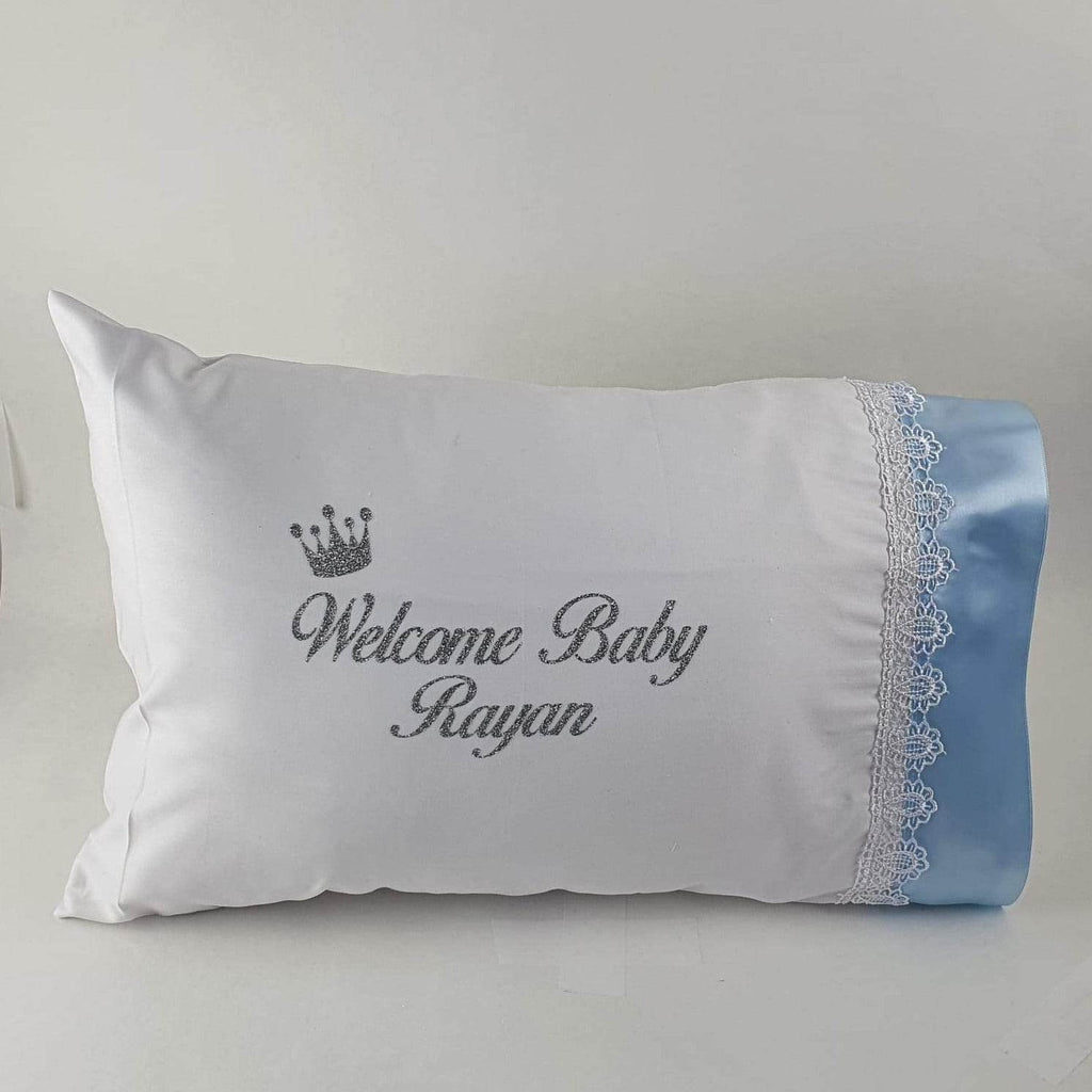 Personalisierte Baby Kissen | Blau - Minas Baby Paradies