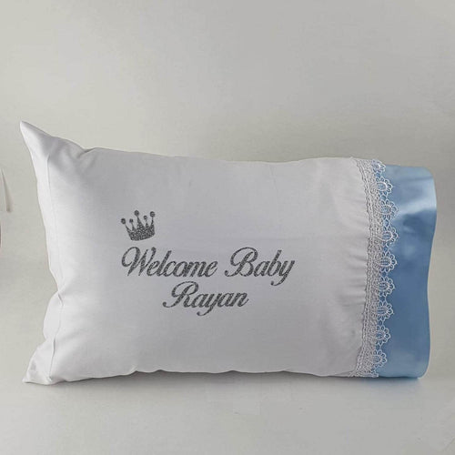 Personalisierte Baby Kissen | Blau - Minas Baby Paradies