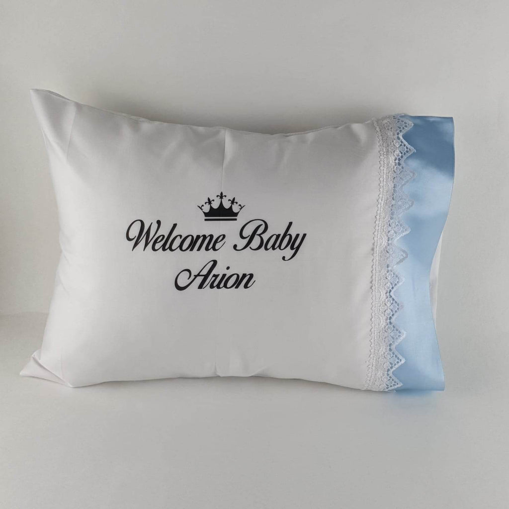 Personalisierte Baby Kissen | Blau - Minas Baby Paradies