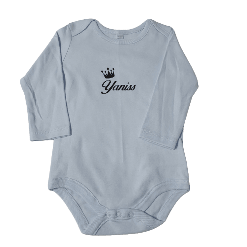 Personalisierte Body´s in verschiedenen Größen | Blau - Minas Baby Paradies
