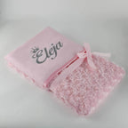 Personalisierte Babydecke Flauschig | Rosa - Minas Baby Paradies