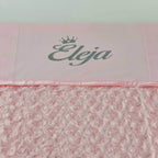 Personalisierte Babydecke Flauschig | Rosa - Minas Baby Paradies